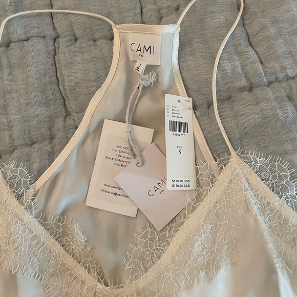 CAMI NYC Racerback Silk Camisole, S - Picture 4 of 4